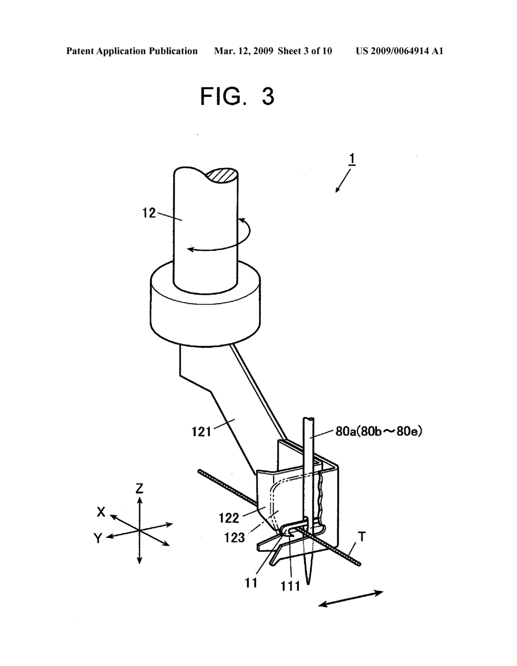 THREADING DEVICE OF SEWING MACHINE - diagram, schematic, and image 04