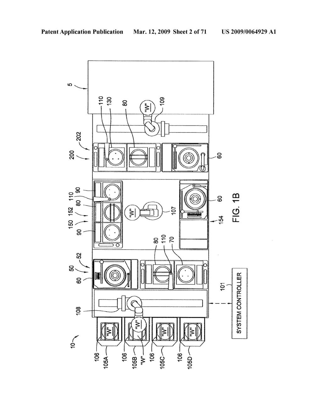 CLUSTER TOOL ARCHITECTURE FOR PROCESSING A SUBSTRATE - diagram, schematic, and image 03