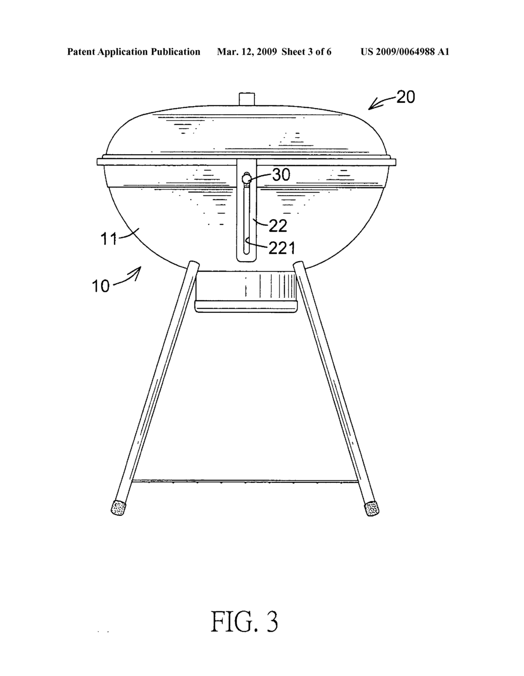 Barbecue grill - diagram, schematic, and image 04