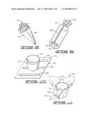 Method of covering a flower pot or floral grouping diagram and image