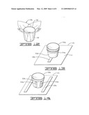 Method of covering a flower pot or floral grouping diagram and image