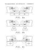 Discrete contact MR bio-sensor with magnetic label field alignment diagram and image