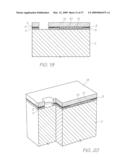 METHOD OF FABRICATING INKJET PRINTHEAD WITH PROJECTIONS PATTERNED ACROSS NOZZLE PLATE diagram and image