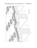 METHOD OF FABRICATING INKJET PRINTHEAD WITH PROJECTIONS PATTERNED ACROSS NOZZLE PLATE diagram and image