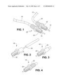 Attachment of connector bushings to tubular electric heating elements diagram and image