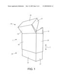 Hinged-lid container with sliding device diagram and image