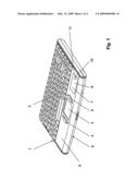 CONCEALABLE CARD MODULE FOR A CASH REGISTER KEYBOARD diagram and image