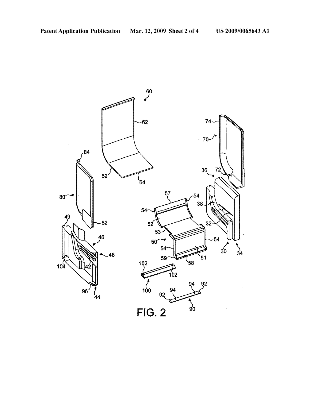 Aircraft Seat Supporting Structure - diagram, schematic, and image 03