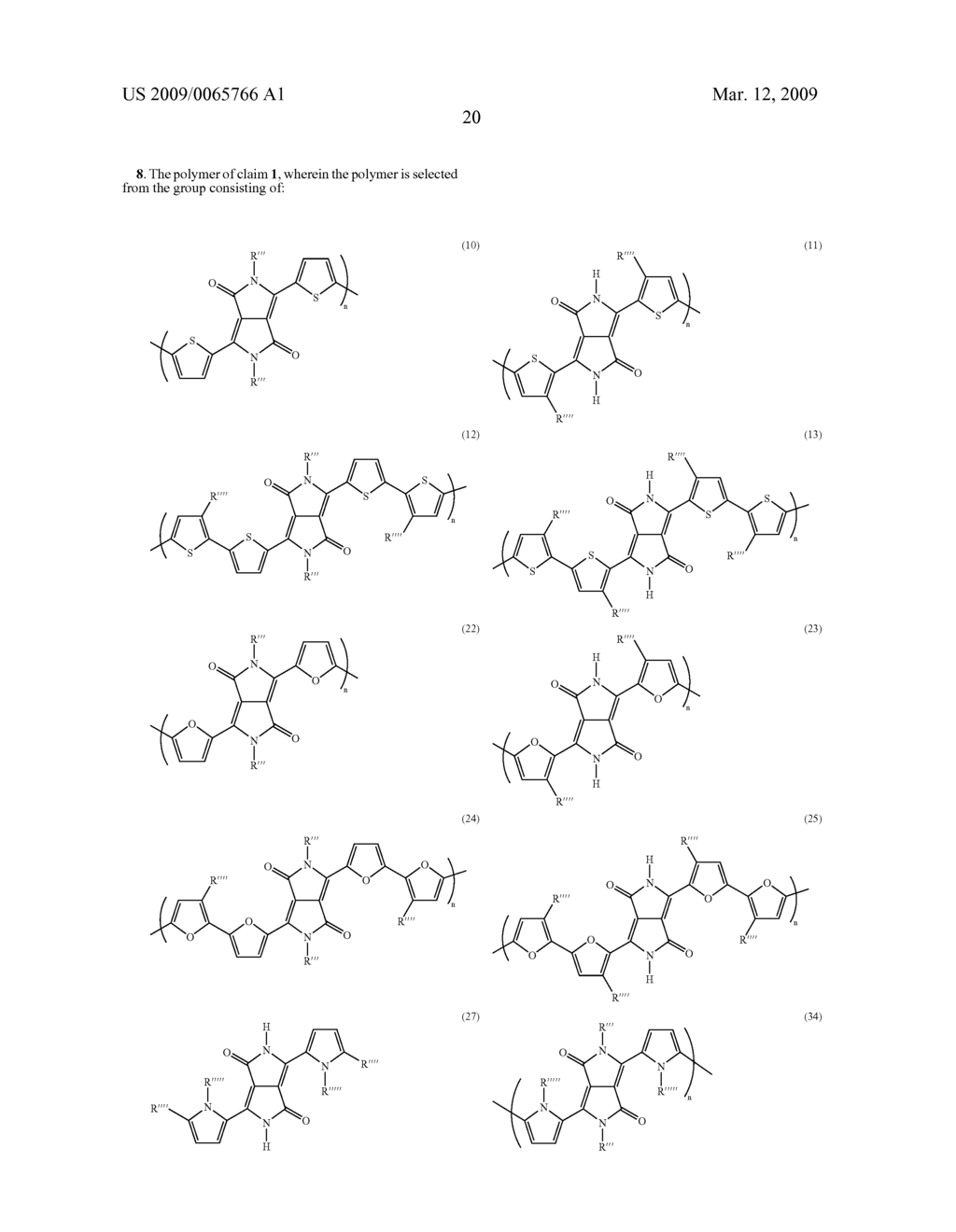 DIKETOPYRROLOPYRROLE-BASED POLYMERS - diagram, schematic, and image 23