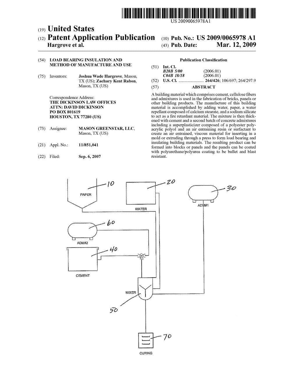 LOAD BEARING INSULATION AND METHOD OF MANUFACTURE AND USE - diagram, schematic, and image 01