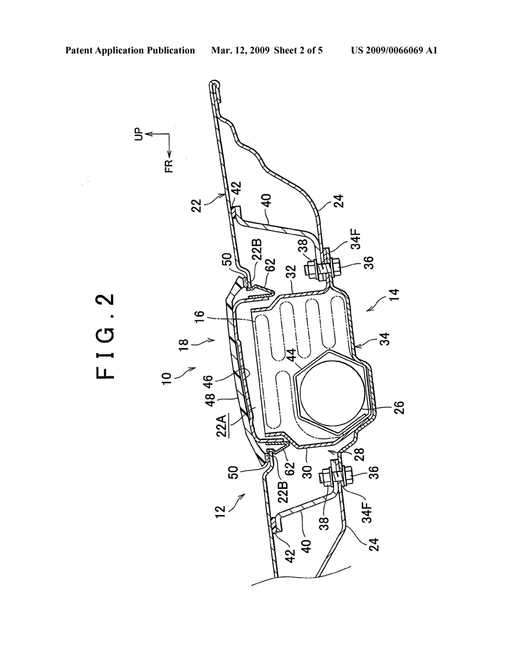 HOOD AIRBAG DEVICE FOR USE IN A VEHICLE - diagram, schematic, and image 03