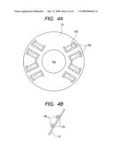 Commutator motor utilizing existing part to restrict radially outward movement of brush holders diagram and image