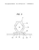 Commutator motor utilizing existing part to restrict radially outward movement of brush holders diagram and image