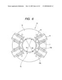 Commutator motor utilizing existing part to restrict radially outward movement of brush holders diagram and image