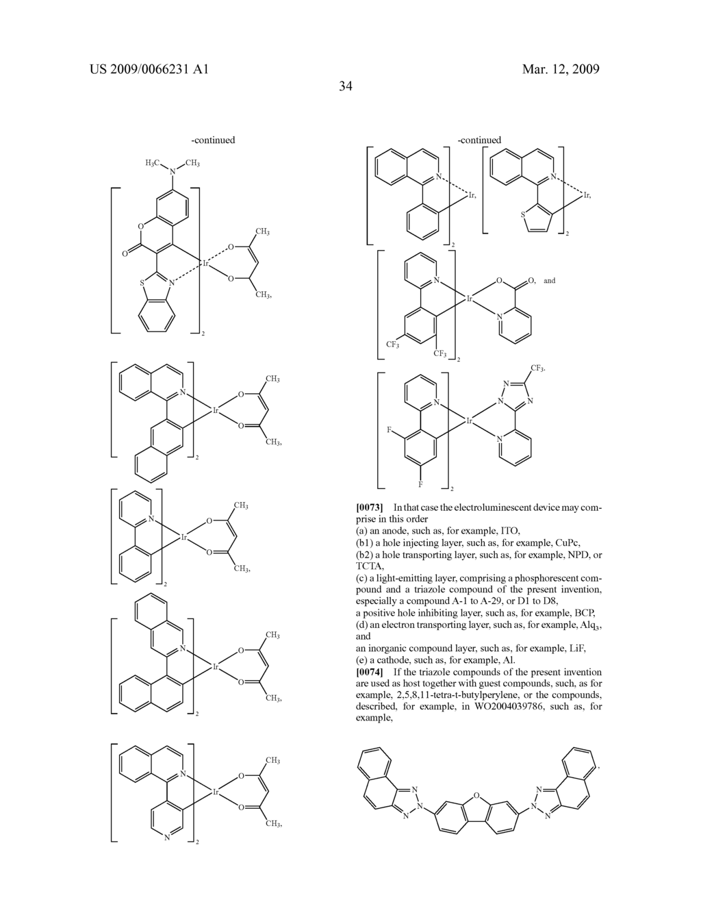 Electroluminescent device - diagram, schematic, and image 36