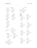 Electroluminescent materials grafted with charge transport moieties having graded ionization potential or electrophilic property and their application in light-emitting diodes diagram and image