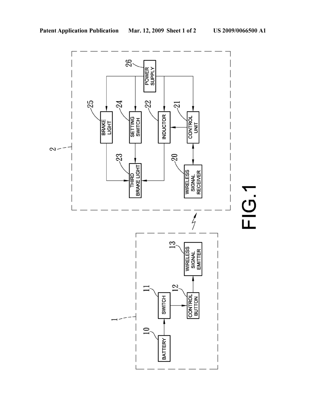 CALLING-HELP WARNING DEVICE OF A THIRD BRAKE LIGHT OF AN AUTOMOBILE - diagram, schematic, and image 02