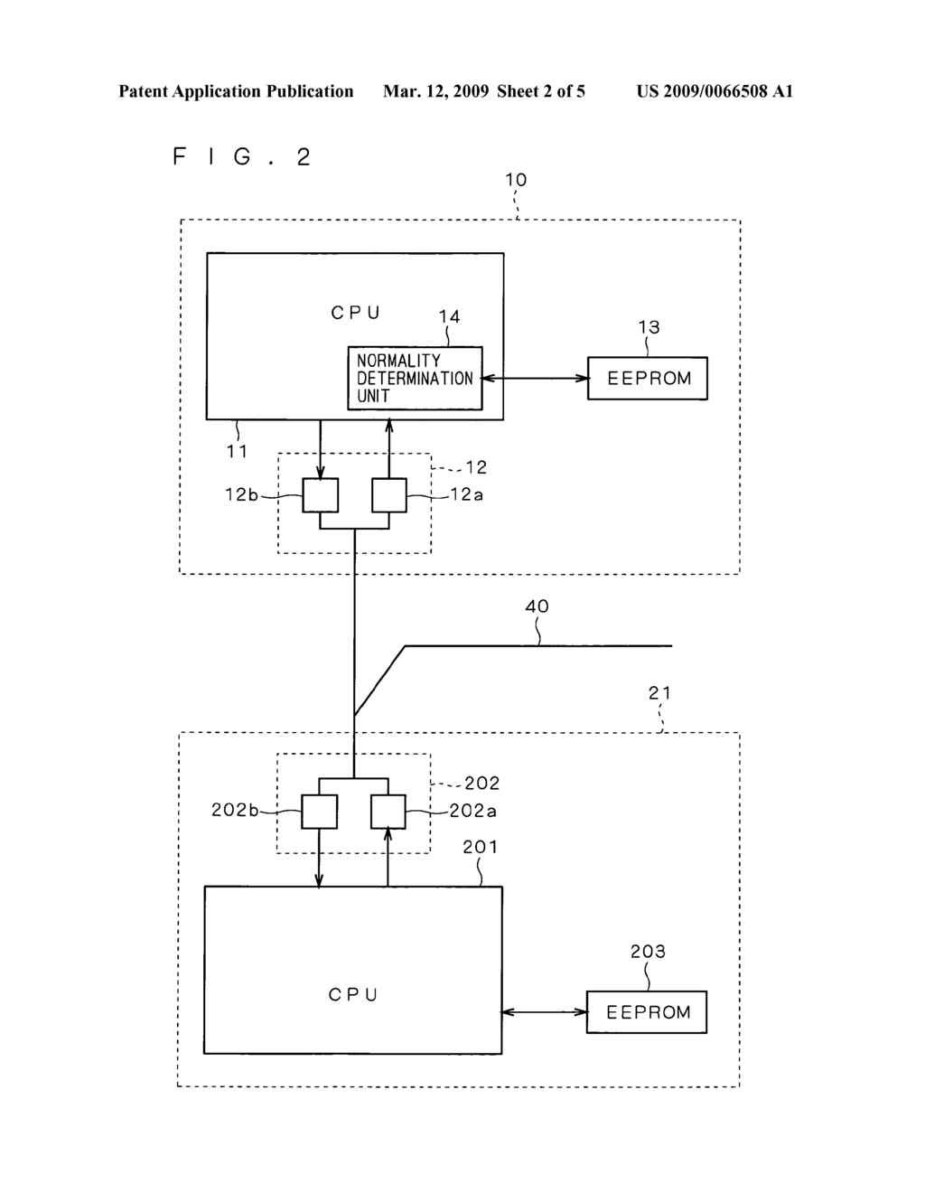 Electric Device and Method of Normality Determination for Communication Function in Such an Electric Device - diagram, schematic, and image 03