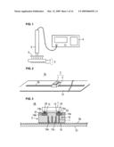 SYSTEM FOR INSPECTING ELECTROMAGNETIC COUPLING MODULES AND RADIO IC DEVICES AND METHOD FOR MANUFACTURING ELECTROMAGNETIC COUPLING MODULES AND RADIO IC DEVICES USING THE SYSTEM diagram and image