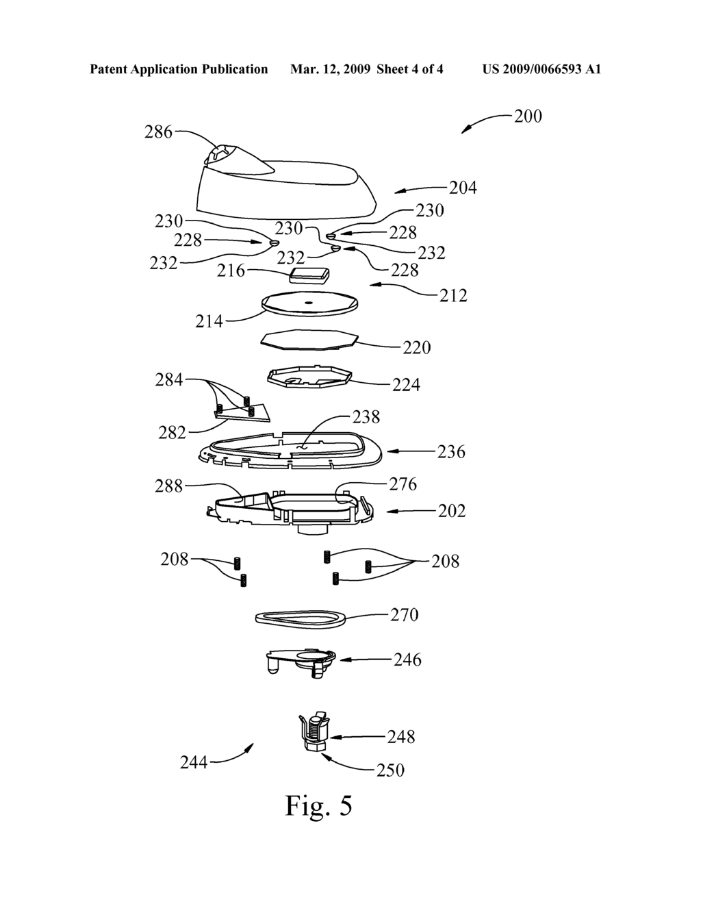 VEHICLE-MOUNT STACKED PATCH ANTENNA ASSEMBLIES WITH RESILIENTLY COMPRESSIBLE BUMPERS FOR MECHANICAL COMPRESSION TO AID IN ELECTRICAL GROUNDING OF SHIELD AND CHASSIS - diagram, schematic, and image 05