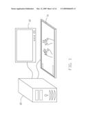 COMPUTER SYSTEM WITH TOUCH SCREEN AND SEPARATE DISPLAY SCREEN diagram and image