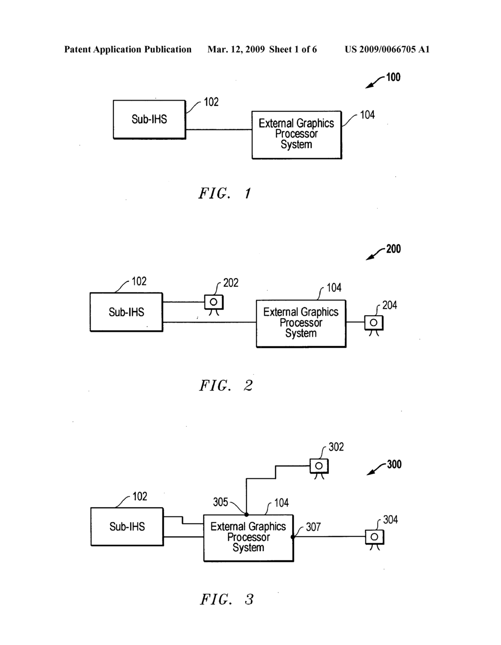 System and method for an information handling system having an external graphics processor system for operating multiple monitors - diagram, schematic, and image 02