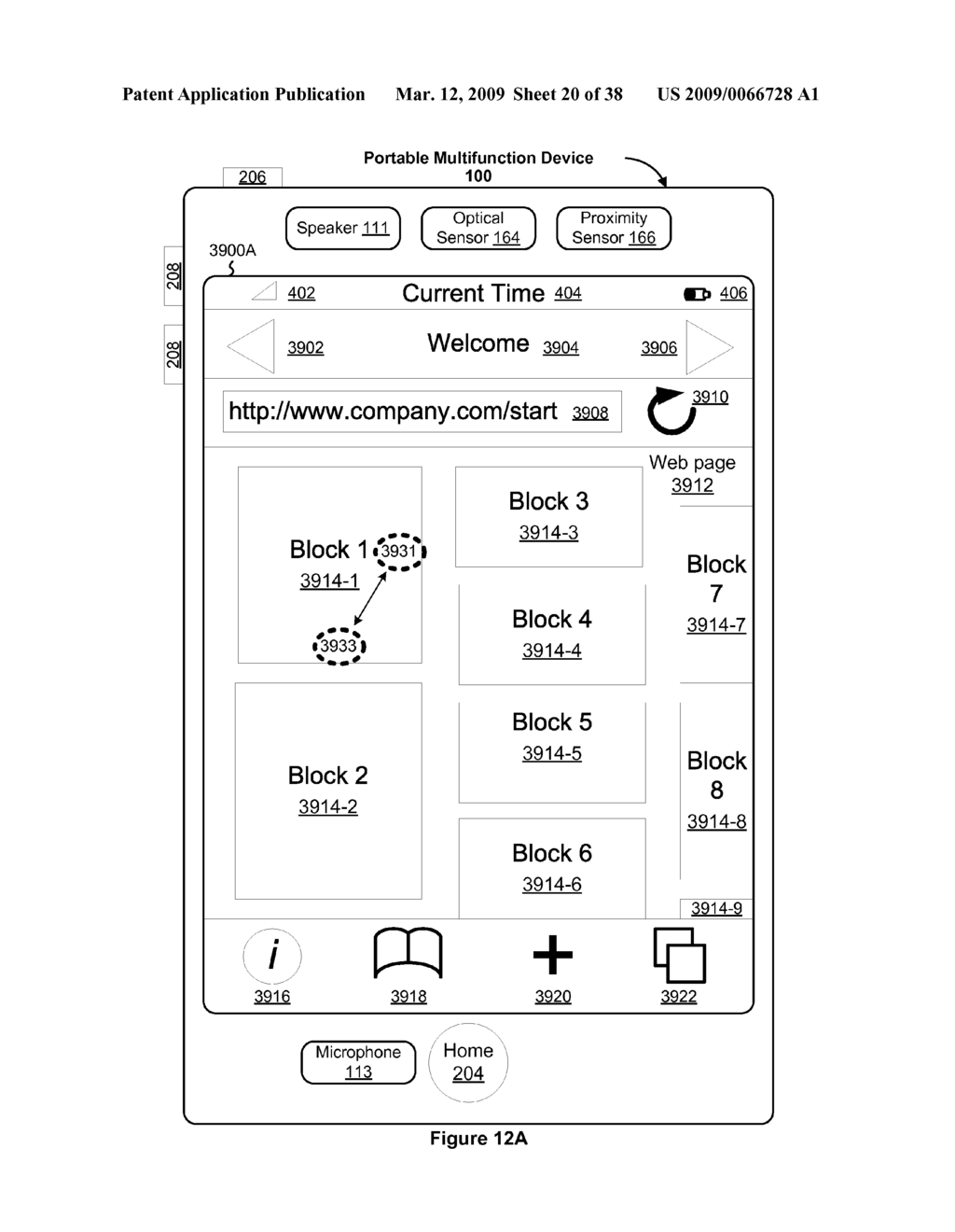 Device and Method for Screen Rotation on a Touch-Screen Display - diagram, schematic, and image 21