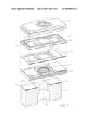 INKJET HEATER WITH HEATER ELEMENT SUPPORTED BY SLOPED SIDES WITH LESS RESISTANCE diagram and image