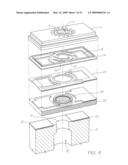 INKJET HEATER WITH HEATER ELEMENT SUPPORTED BY SLOPED SIDES WITH LESS RESISTANCE diagram and image