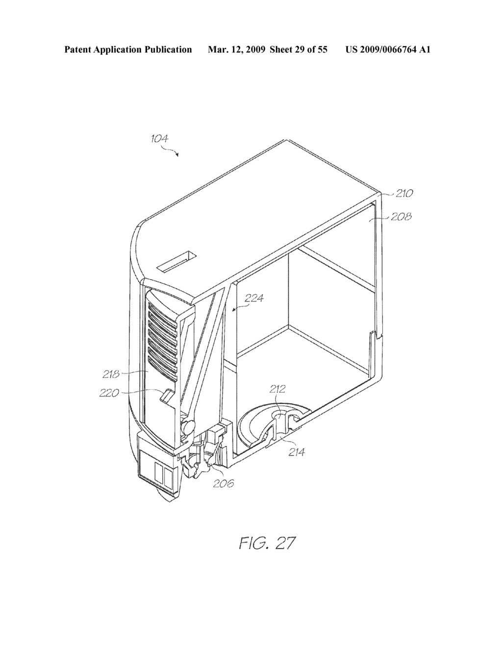 PRINTER WITH MUTUALLY ENGAGING INK CARTRIDGE, PRINTHEAD CARTRIDGE AND PRINTER BODY - diagram, schematic, and image 30