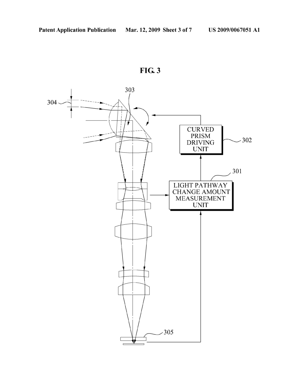 SYSTEM AND METHOD FOR CORRECTING LIGHT PATHWAY BY DRIVING CURVED PRISM COMPOSED OF REFRACTION SURFACE - diagram, schematic, and image 04