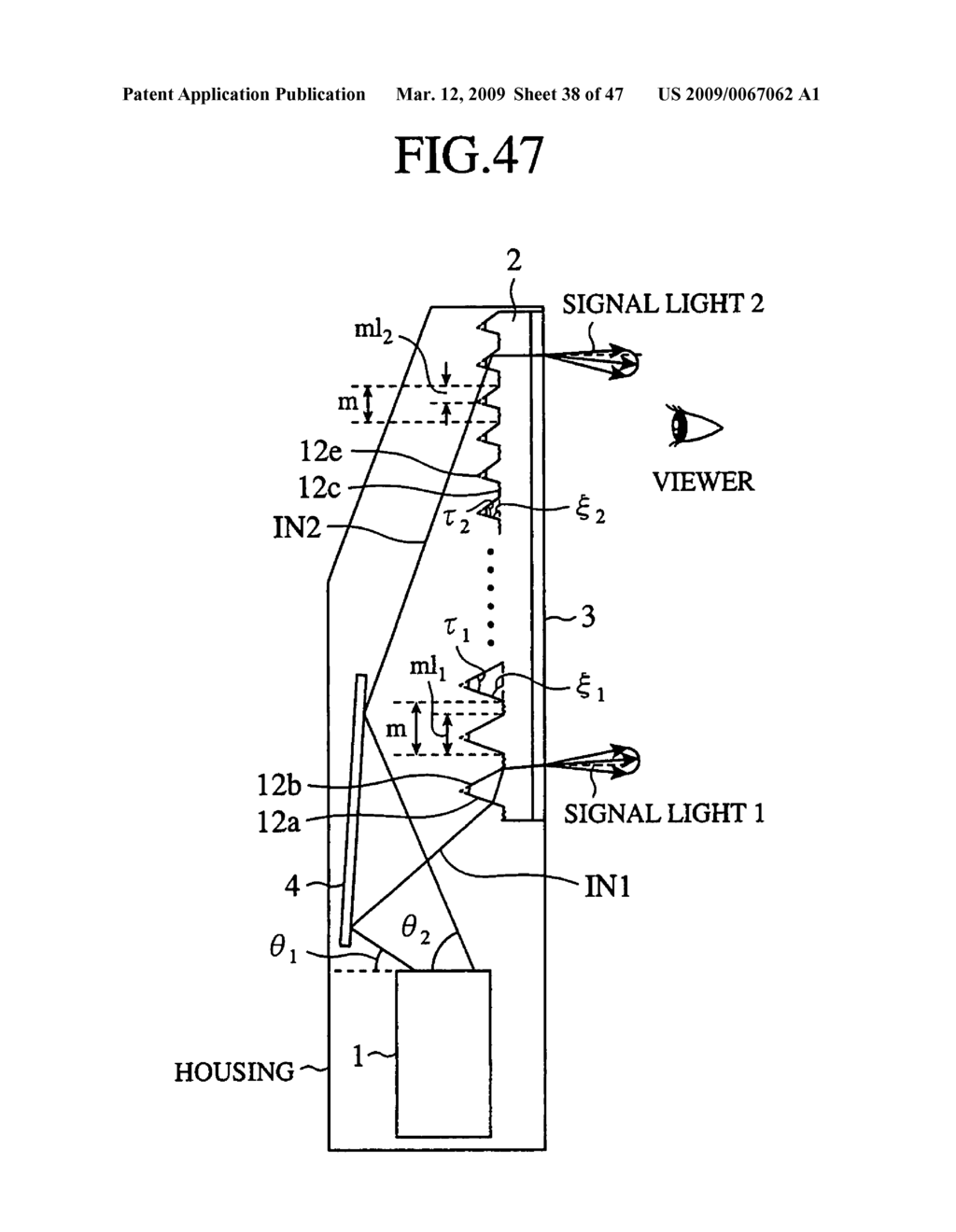 Fresnel optical element and projection display apparatus - diagram, schematic, and image 39