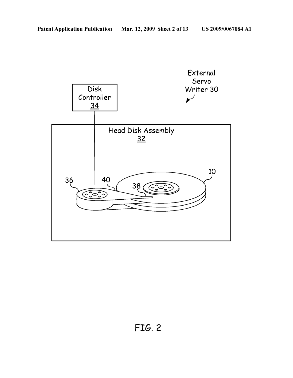 Method for establishing and maintaining radial position for hard disk drive self servo write without seed wedges - diagram, schematic, and image 03