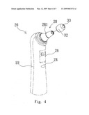 Infrared thermometer and detecting head component thereof diagram and image