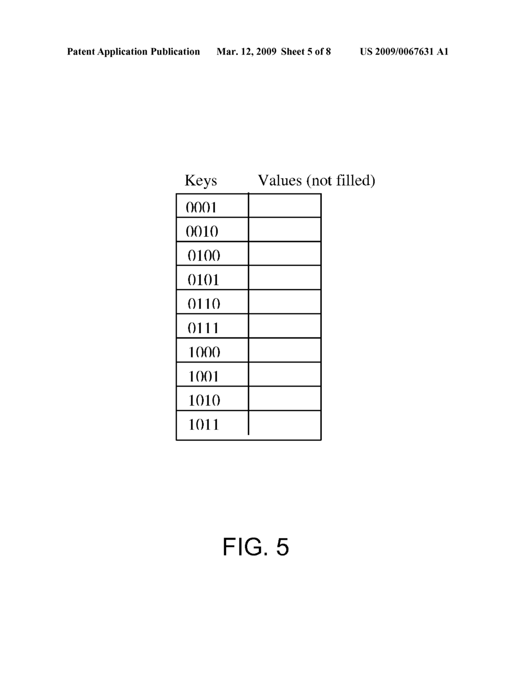 MEMORY EFFICIENT STORAGE OF LARGE NUMBERS OF KEY VALUE PAIRS - diagram, schematic, and image 06