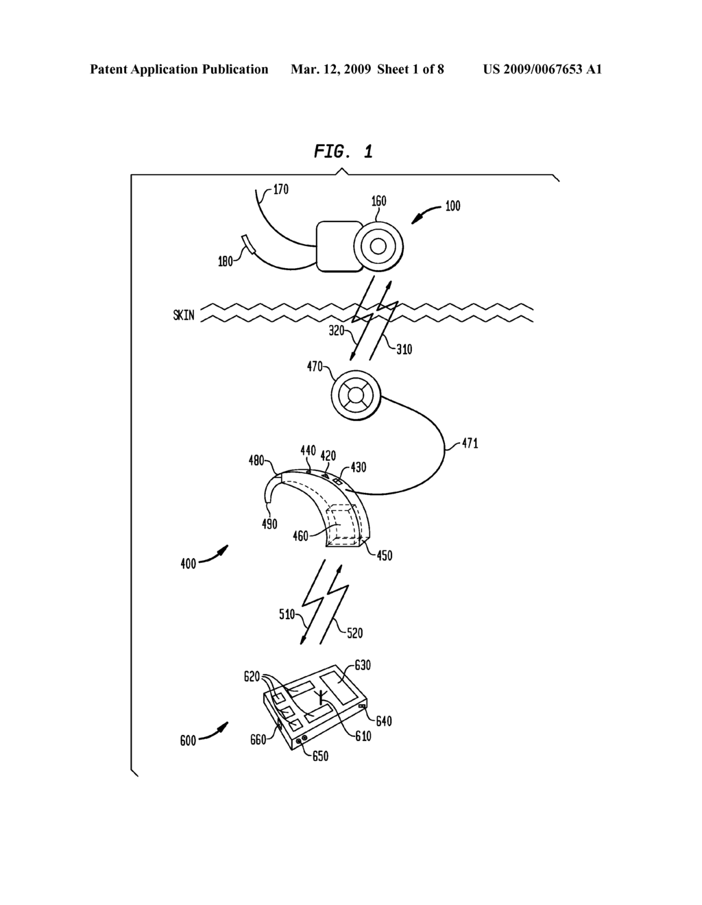 WIRELESS COMMUNICATION BETWEEN DEVICES OF A HEARING PROSTHESIS - diagram, schematic, and image 02