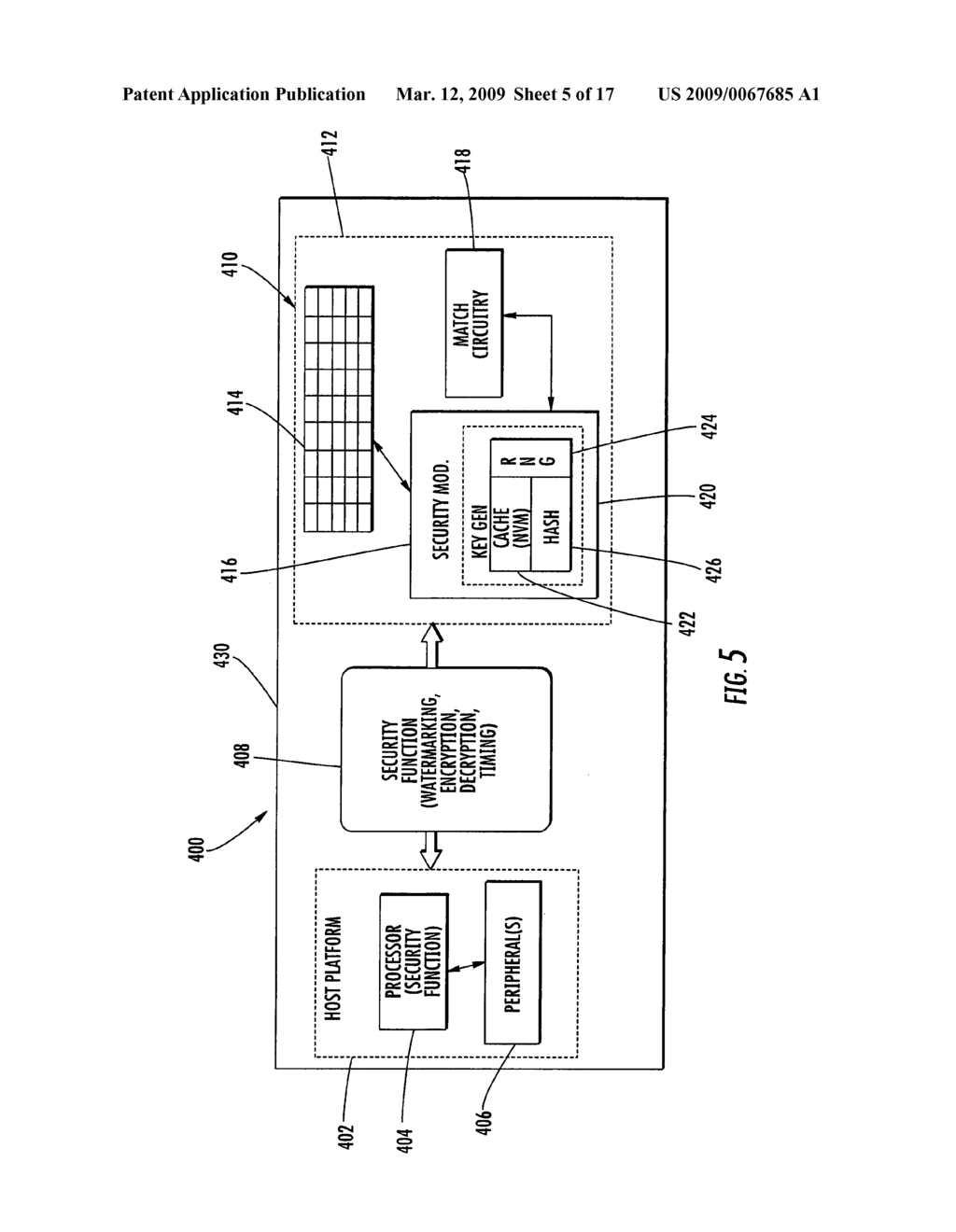 FINGER SENSING APPARATUS USING TEMPLATE WATERMARKING AND ASSOCIATED METHODS - diagram, schematic, and image 06