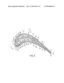 Thermally balanced near wall cooling for a turbine blade diagram and image