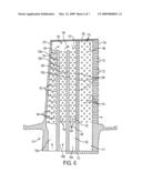 Thermally balanced near wall cooling for a turbine blade diagram and image