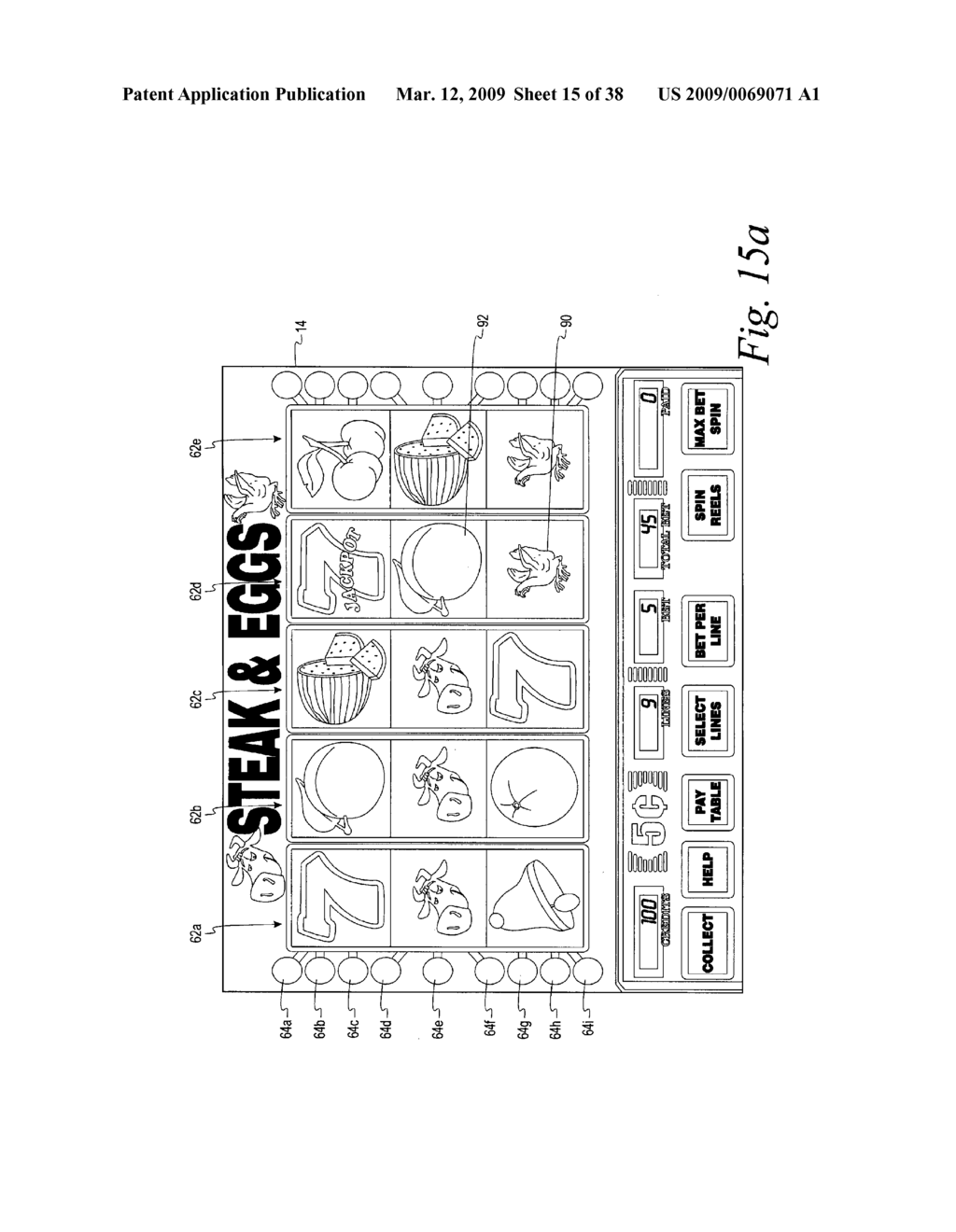 GAMING SYSTEM WITH CASCADING SYMBOL FEATURE - diagram, schematic, and image 16