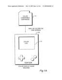 Portable video game system diagram and image