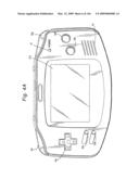 Portable video game system diagram and image