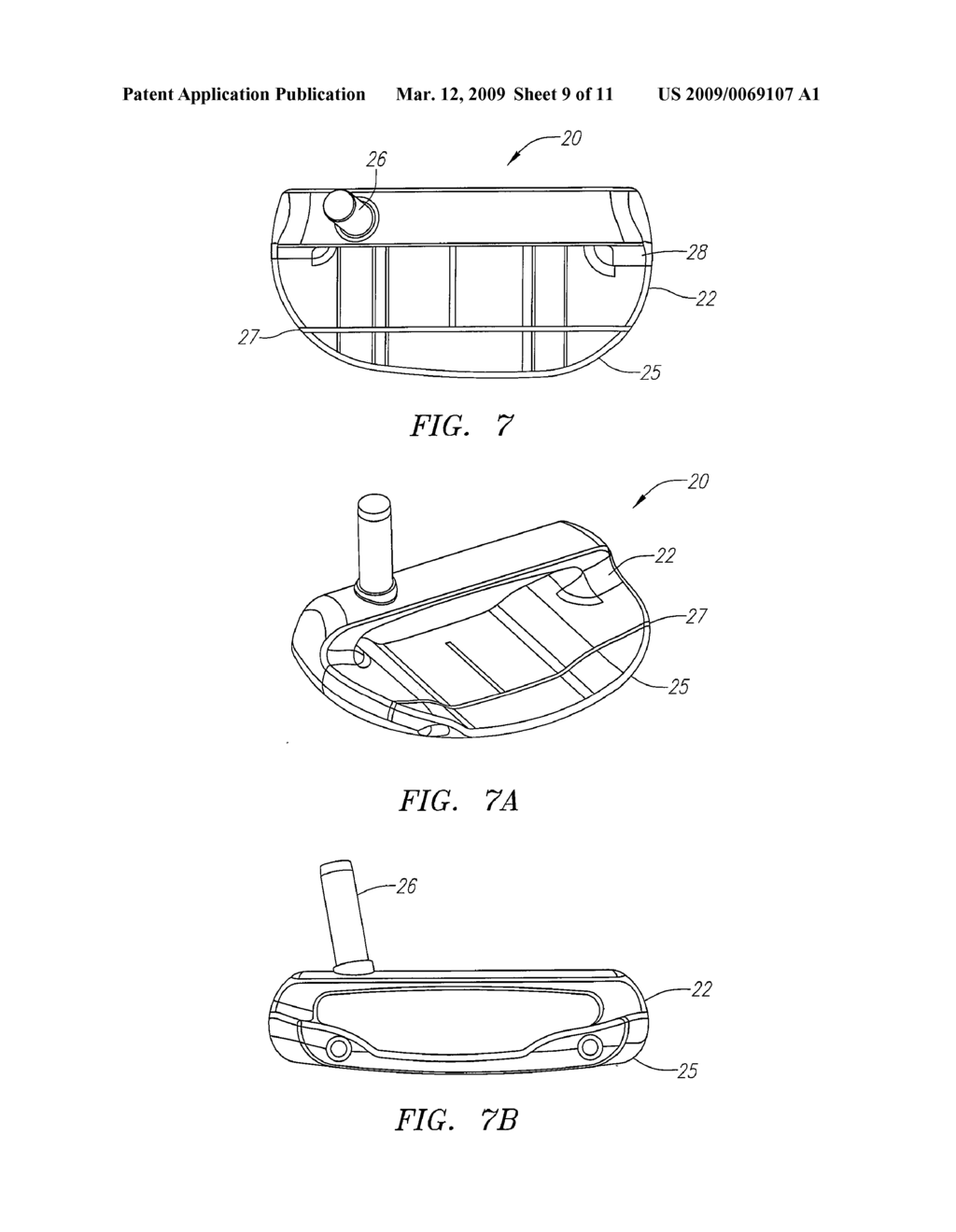 PUTTERHEAD WITH DUAL MILLED FACE PATTERN - diagram, schematic, and image 10