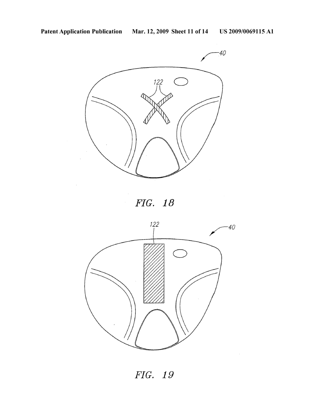 MULTIPLE MATERIAL GOLF CLUB HEAD - diagram, schematic, and image 12