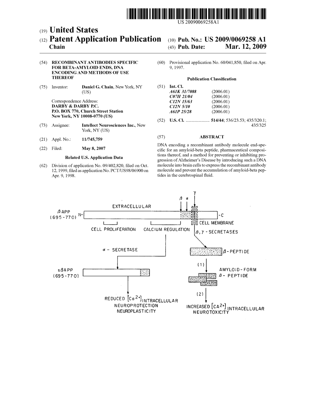 RECOMBINANT ANTIBODIES SPECIFIC FOR BETA-AMYLOID ENDS, DNA ENCODING AND METHODS OF USE THEREOF - diagram, schematic, and image 01