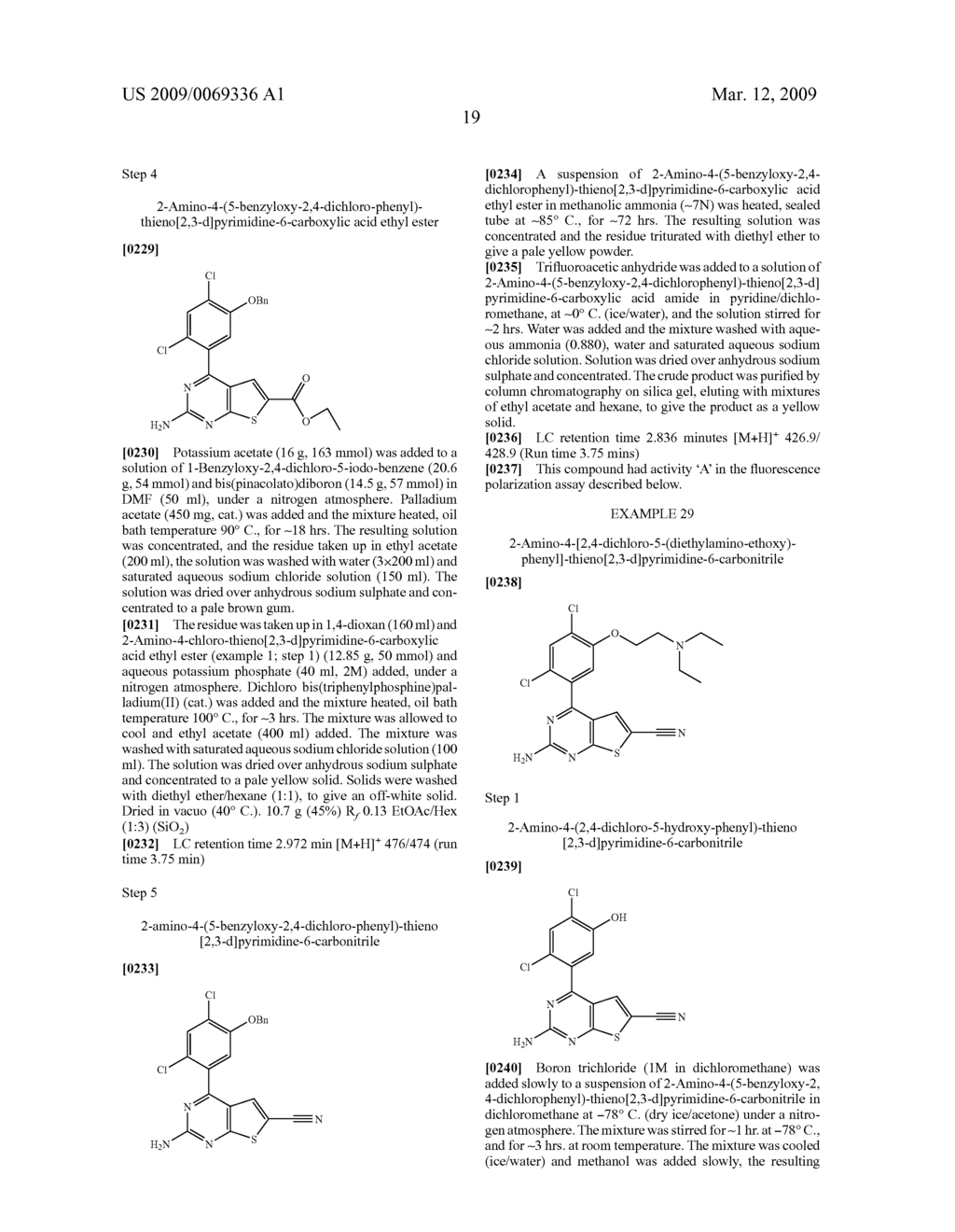 PYRIMIDOTHIOPHENE COMPOUNDS - diagram, schematic, and image 20