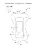 BODY ADHERING ABSORBENT ARTICLE AND METHOD FOR DONNING SUCH ARTICLE diagram and image