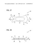 BODY ADHERING ABSORBENT ARTICLE AND METHOD FOR DONNING SUCH ARTICLE diagram and image