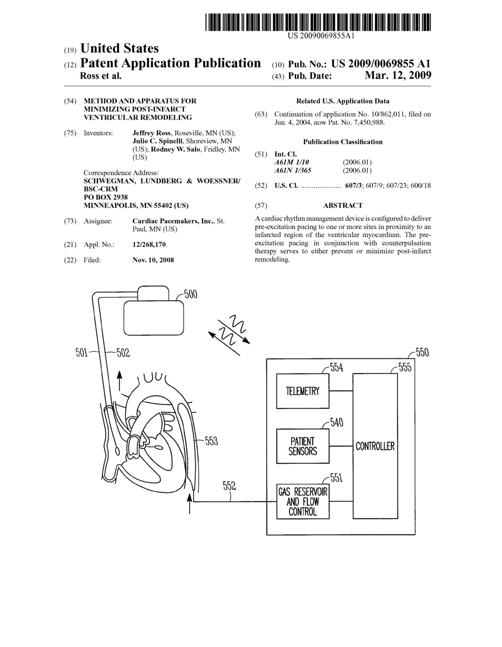 METHOD AND APPARATUS FOR MINIMIZING POST-INFARCT VENTRICULAR REMODELING - diagram, schematic, and image 01