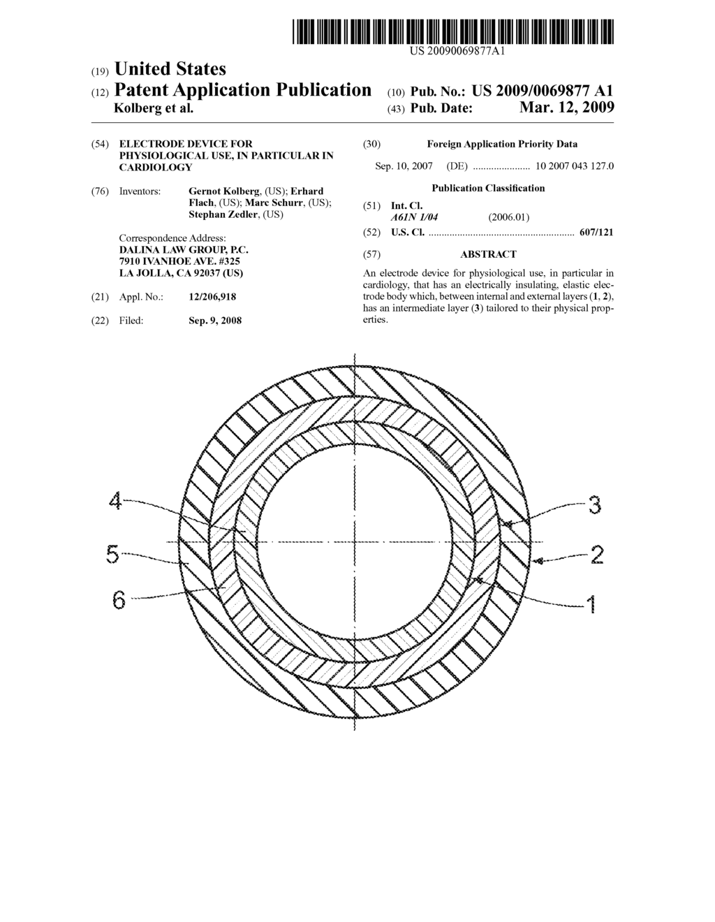 ELECTRODE DEVICE FOR PHYSIOLOGICAL USE, IN PARTICULAR IN CARDIOLOGY - diagram, schematic, and image 01